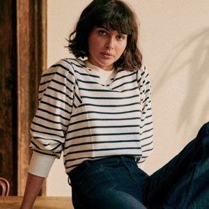Sezane Alexa striped sweatshirt
